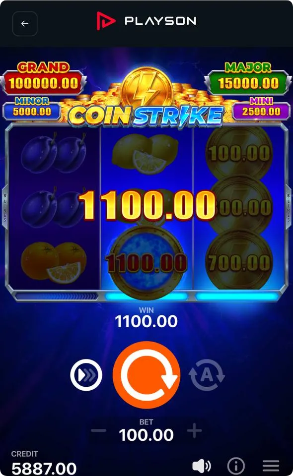 Coin Strike Bonus Game Win